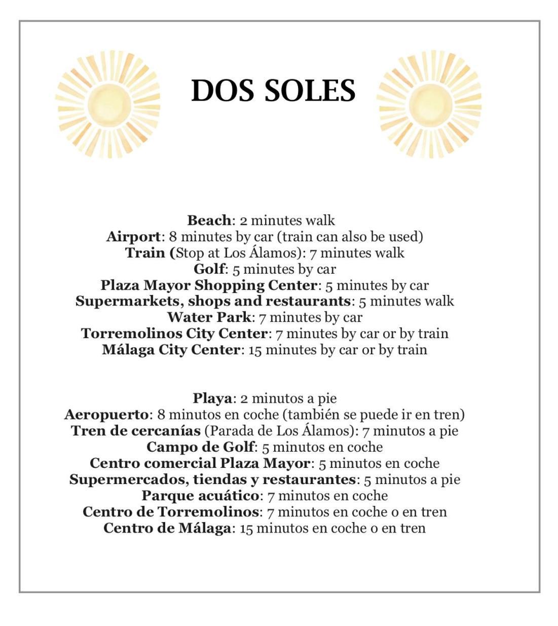 Dos Soles - Only 100 Meters From Beach Torremolinos Dış mekan fotoğraf